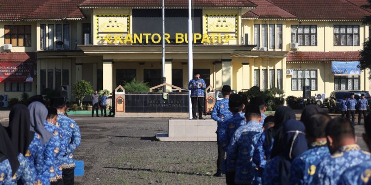 Wakil Bupati Tekankan Penguatan Nasionalisme dalam Apel Korpri