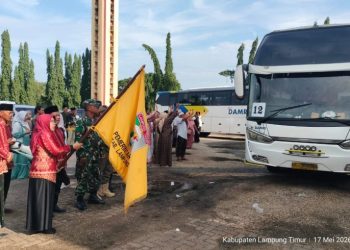 Rombongan Terakhir Jemaah Calon Haji Lampung Timur Diberangkatkan ke Tanah Suci