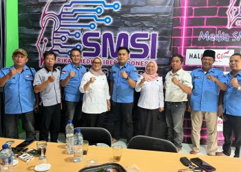 Bupati dan Wakil Bupati, Ketua DPRD Serta Sekda Hadiri Tasyakuran Kantor Sekretariat SMSI Lampung Timur