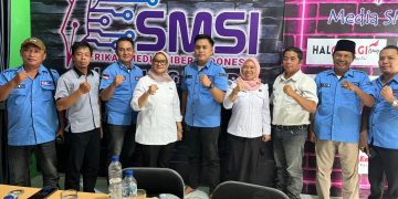 Bupati dan Wakil Bupati, Ketua DPRD Serta Sekda Hadiri Tasyakuran Kantor Sekretariat SMSI Lampung Timur