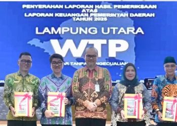 Pemerintah Kabupaten Lampung Utara Pertahankan Opini Wajar Tanpa Pengecualian