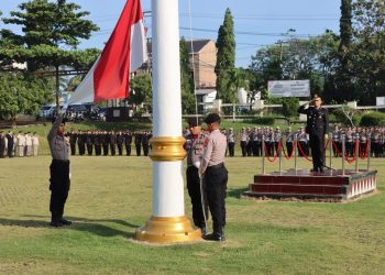 Polres Lampung Utara Gelar Upacara Peringatan Hari Lahir Pancasila Tahun 2026