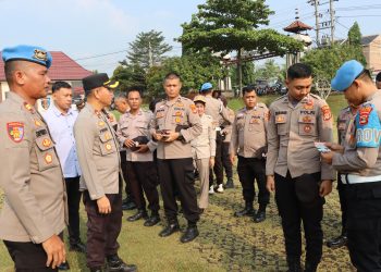 Tingkatkan Disiplin dan Profesionalisme Personel, Si Propam Polres Lampung Utara Gelar Gaktibplin 