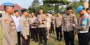 Tingkatkan Disiplin dan Profesionalisme Personel, Si Propam Polres Lampung Utara Gelar Gaktibplin 