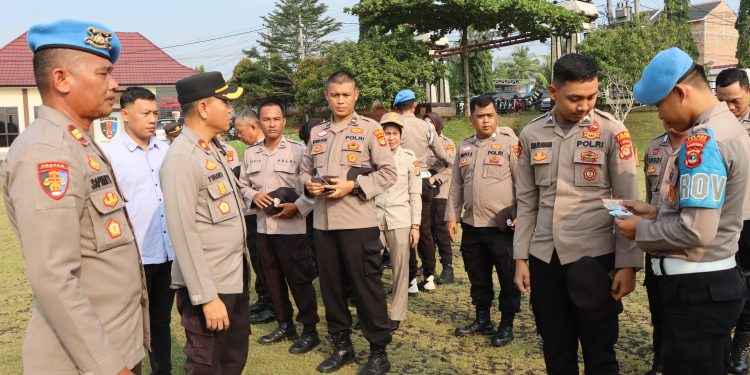 Tingkatkan Disiplin dan Profesionalisme Personel, Si Propam Polres Lampung Utara Gelar Gaktibplin 