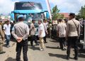 Polres Lampung Utara Amankan Kepulangan Jamaah Haji Kloter 15 JKG Tahun 1447 H/2026 M
