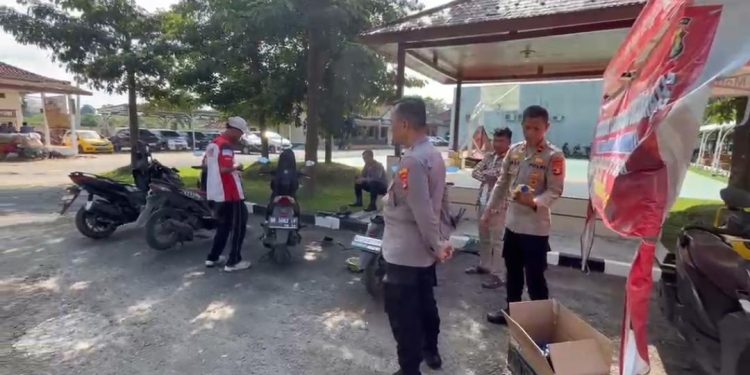 Meriahkan Hut Bhayangkara Ke-80, Polres Tulang Bawang Hadirkan Servis Dan Ganti Oli Gratis Bersama Tunas Honda