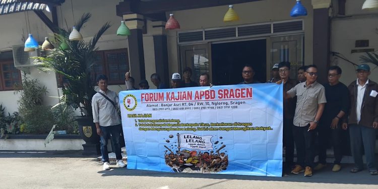 PARA PELAKU USAHA JASA KONSTRUKSI YANG TERGABUNG FORUM KAJIAN APBD SRAGEN MENDUGA ADANYA PRAKTIK PENGONDISIAN LELANG PROYEK APBD TAHUN 2026
