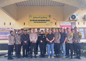 Pamatwil Polres Lampung Utara,Kasi Humas Untuk Keamanan Masyarakat Cek Kedisiplinan Polsek Kotabumi Kota