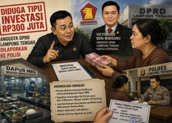 Diduga Tipu Investasi Dapur MBG Rp300 Juta, Anggota DPRD Lampung Tengah Dilaporkan ke Polisi