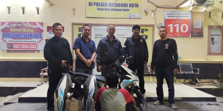 Buktikan Keamanan Warga ! Polsek Kotabumi Kota Tangkap Tersangka Curanmor