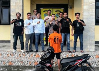 Ngamuk Bawa Badik dan Rusak Motor, Pria Diduga Preman di Wonosobo Tanggamus Ditangkap Polisi