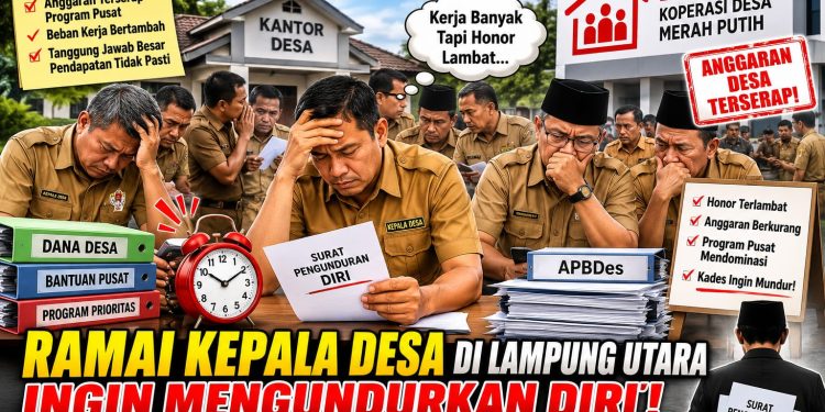 Ramai Kades di Lampung Utara Ancam Mundur, Keluhkan Gaji Terlambat dan Anggaran Terserap KDMP