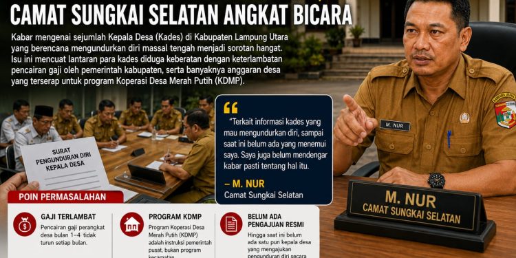 Polemik Kades Lampura: Gaji Tersendat, Camat Sebut Pencairan Tergantung Kebijakan Pemkab