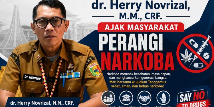 Dr. Herry Novrizal, M.M., CRF. Ajak Masyarakat Tanggamus Perangi Narkoba