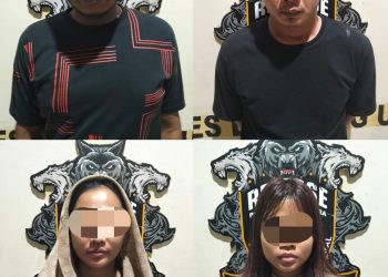 Satu Keluarga Menjadi Pelaku Curas Modus Michat , Empat TSK Dibekuk Tim Tekab 308 Presisi Polres Lampung Utara
