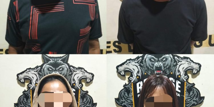 Satu Keluarga Menjadi Pelaku Curas Modus Michat , Empat TSK Dibekuk Tim Tekab 308 Presisi Polres Lampung Utara