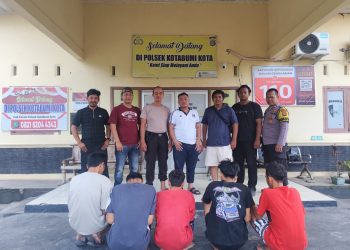 Lima Orang Di Tangkap Polsek Kotabumi Kota Terlibat Kasus Curat