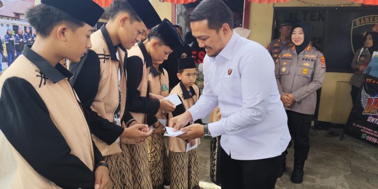 HUT Tekab 308 Ke-11, Sat Reskrim Polres Lampung Utara Gelar Syukuran dan Santuni Anak Yatim