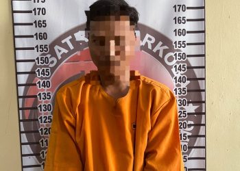 Polres Tulang Bawang Gerebek Kontrakan Di Dente Teladas, Pria 32 Tahun Di Ciduk Bersama Barang Bukti Sabu 0,74 Gram 
