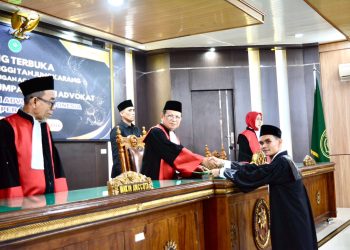 173 Advokat Baru PERADI Lampung Resmi Dilantik: Ali Hasan Jadi Advokat Termuda yang Diambil Sumpah